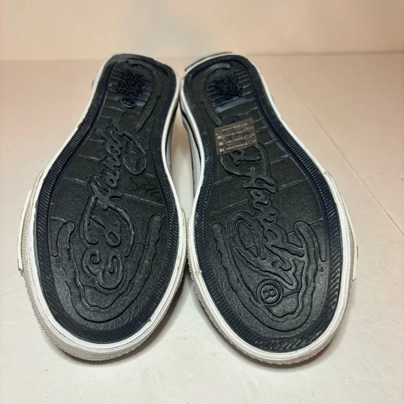 Ed Hardy By Christian Audigier Kids Slip Ons Sz 3 Piston Racing Skulls Laceless - Picture 8 of 10